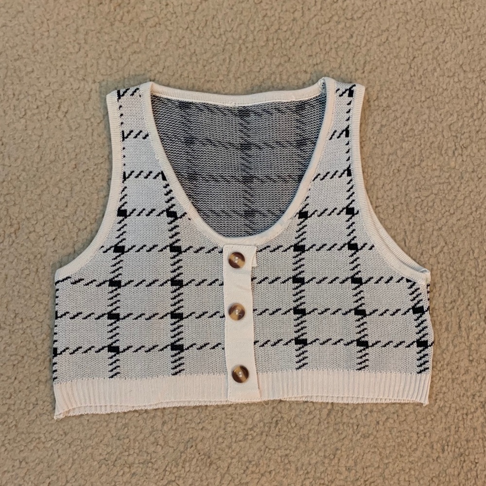 plaid tank top